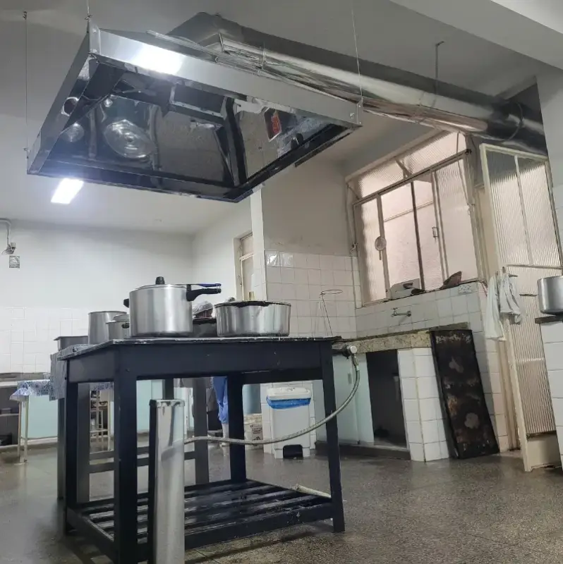 Exaustão mecanica cozinha